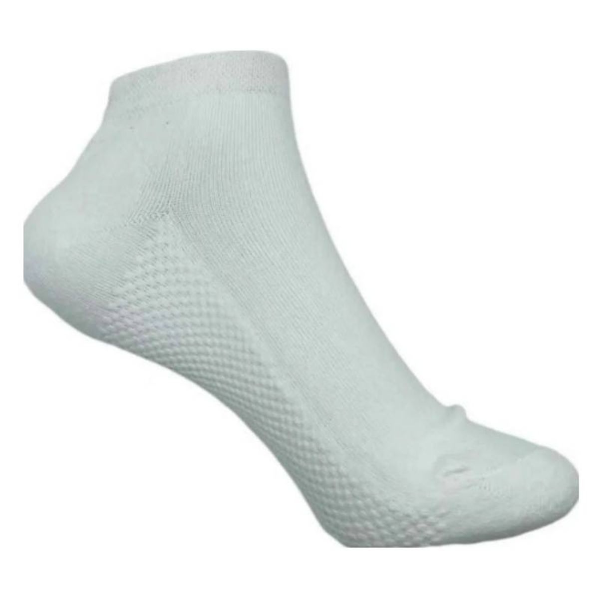 EVERSO - 12 pares Calceta Deportiva Corta Bambú Tobillera Blanca Mujer