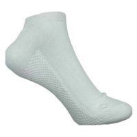 12 pares Calceta Deportiva Corta Bambú Tobillera Blanca Hombre