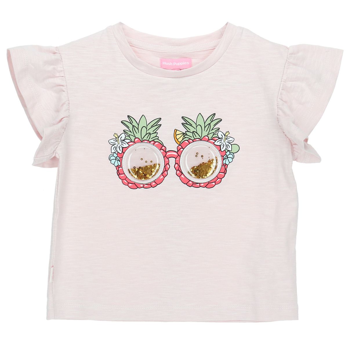 HUSH PUPPIES - Polera M/C Niña Print Rosado HUSH PUPPIES