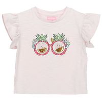 Polera M/C Niña Print Rosado