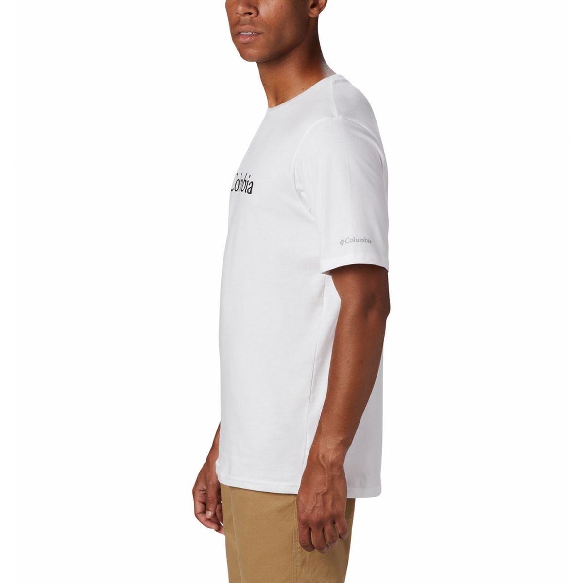 COLUMBIA - Polera Hombre Csc Basic Logo Blanco COLUMBIA