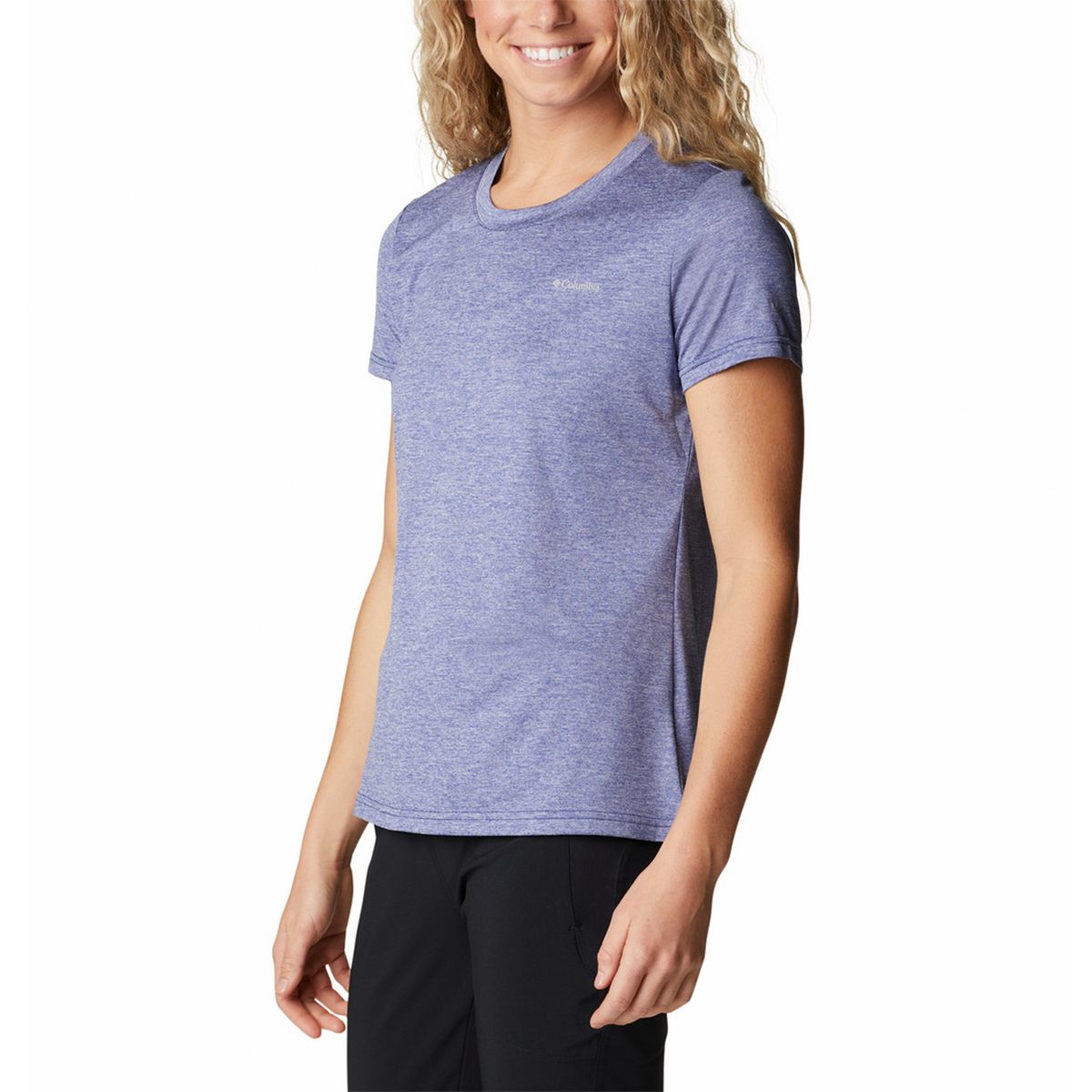 COLUMBIA - Polo Mujer Hike Ss Azul COLUMBIA