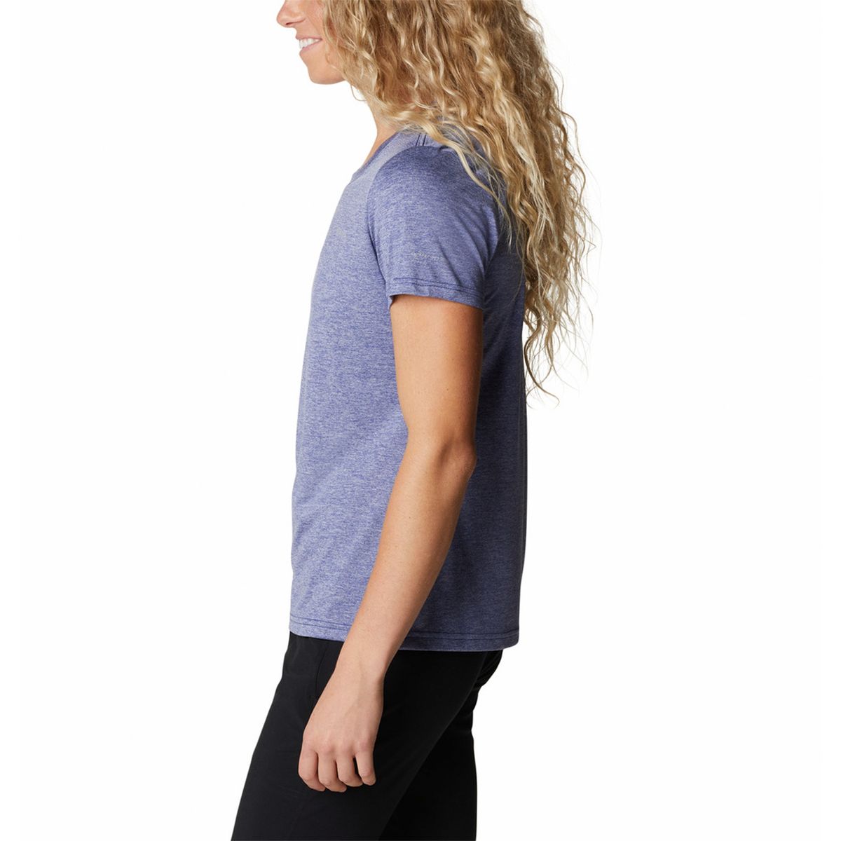 COLUMBIA - Polo Mujer Hike Ss Azul COLUMBIA