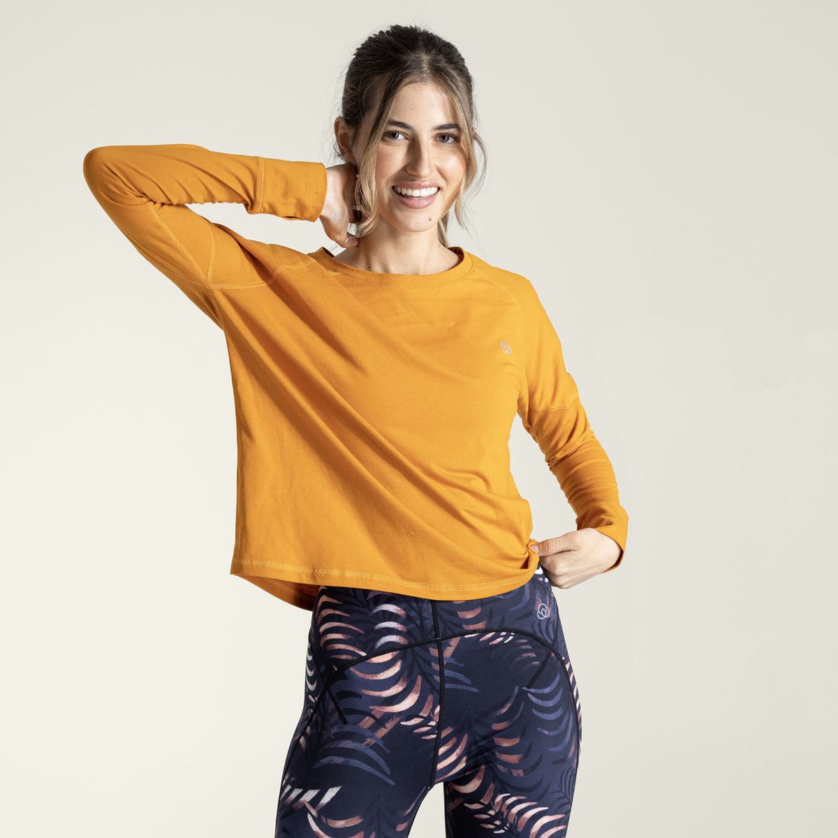 BSOUL - Polera ML Mujer LS T-Shirt Cata Mostaza BSOUL