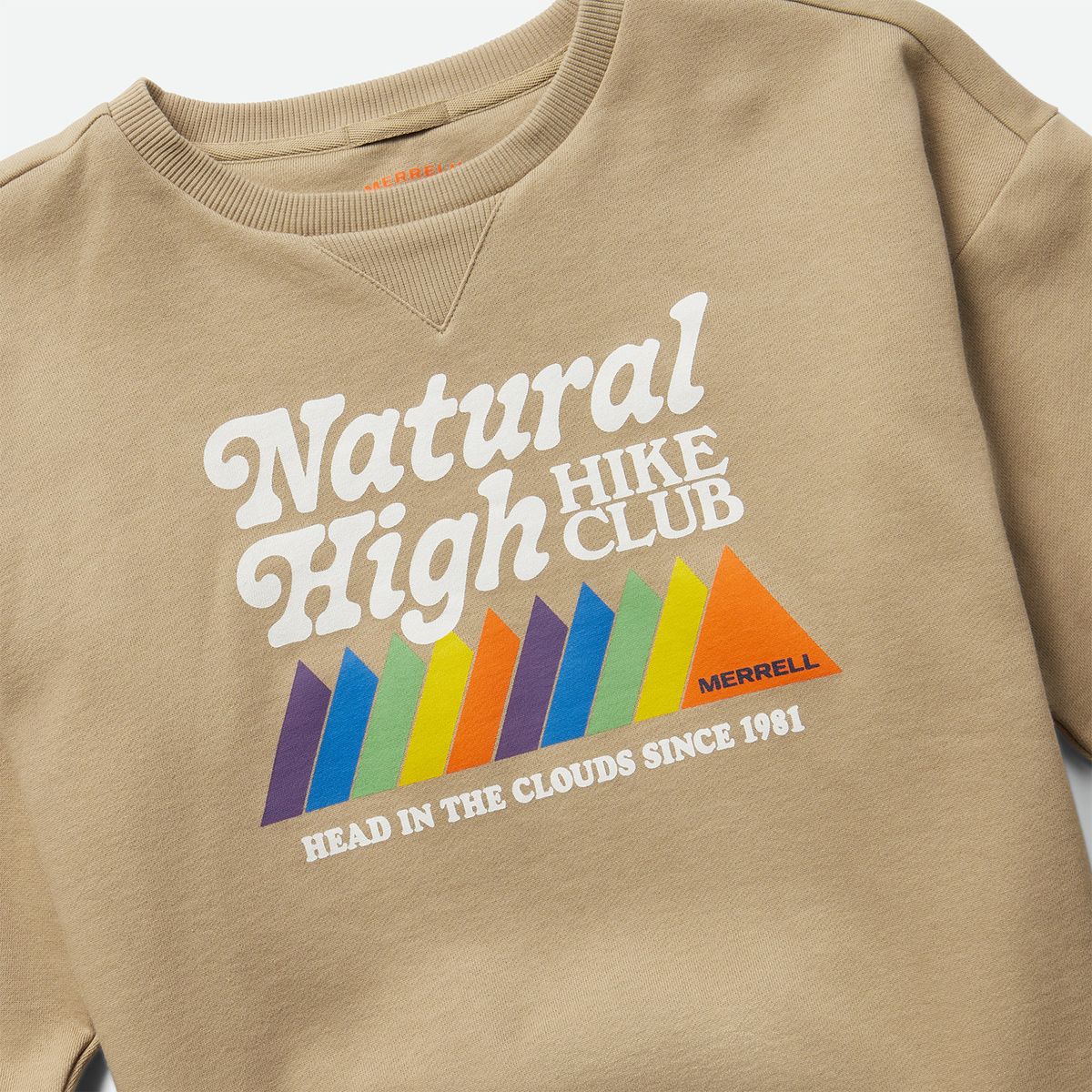 MERRELL - Poleron Mujer Natural High Club Gris MERRELL