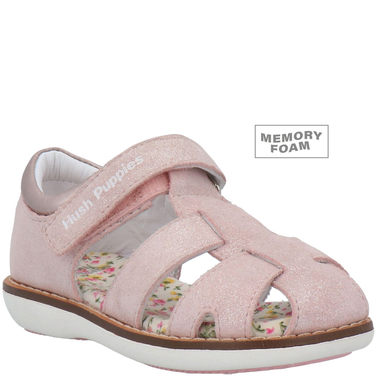 HUSH PUPPIES - Sandalia Cuero Niña Abaco Rosa HUSH PUPPIES