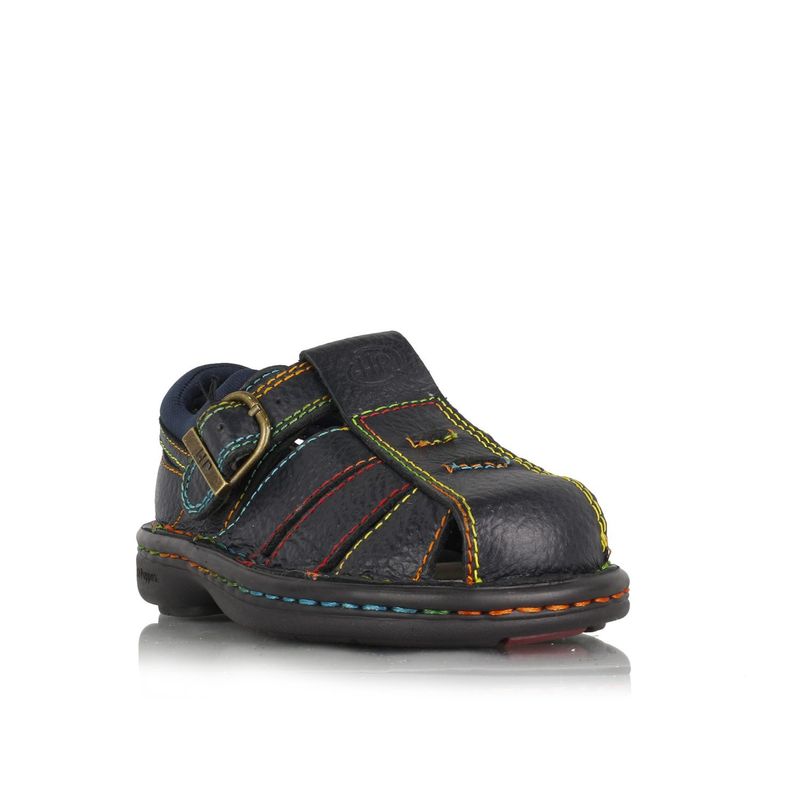 HUSH PUPPIES - Sandalia Cuero Coconut Azul HUSH PUPPIES