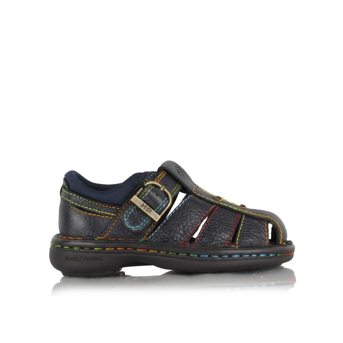 HUSH PUPPIES - Sandalia Cuero Coconut Azul HUSH PUPPIES