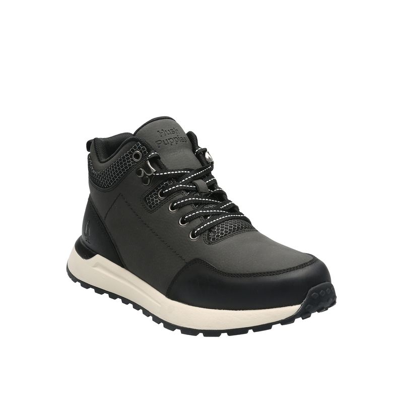 HUSH PUPPIES - Botin Cuero Hombre Astro Negro HUSH PUPPIES