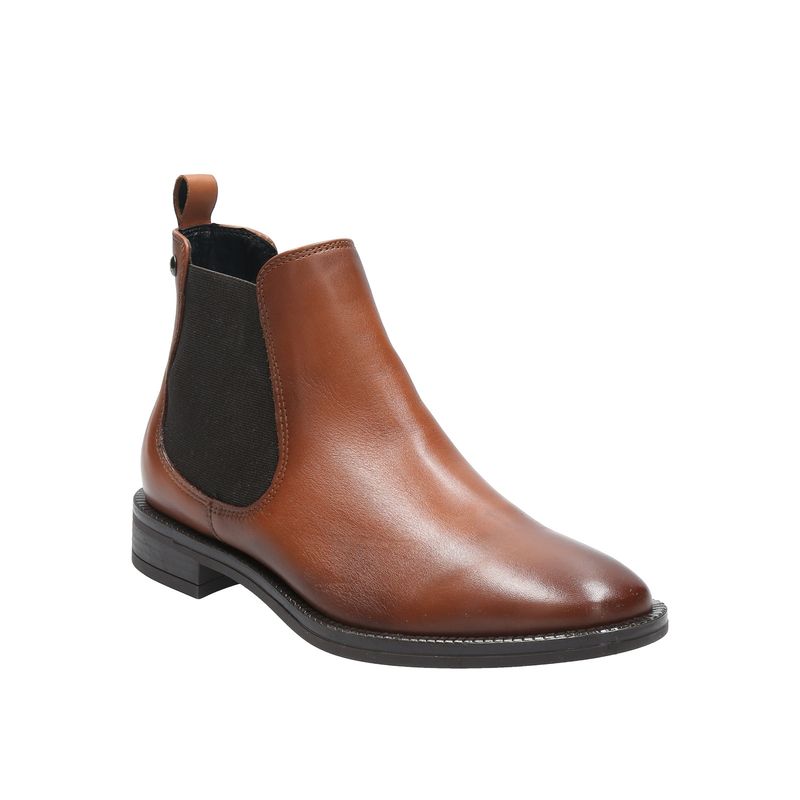 HUSH PUPPIES - Botin Cuero Mujer Dafne Café HUSH PUPPIES