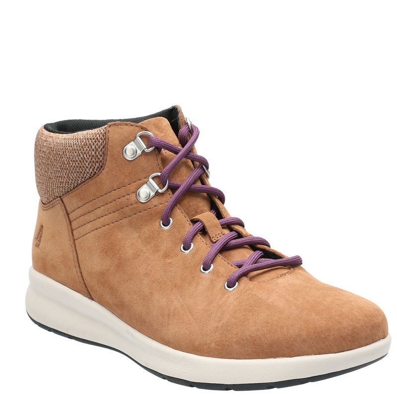 HUSH PUPPIES - Botin Cuero Mujer Spinal Lace Boot Café HUSH PUPPIES