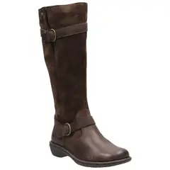 HUSH PUPPIES - Bota Cuero Mujer Luana Café