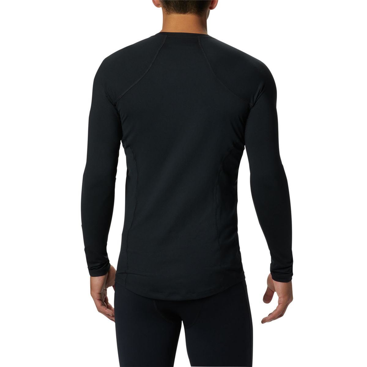 COLUMBIA - Primera Capa Polera Hombre Midweight Negro COLUMBIA