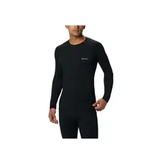 COLUMBIA - Polera Primera Capa Hombre Midweight Str Negro