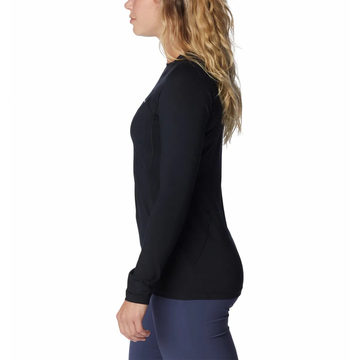 COLUMBIA - Primera Capa Polera Mujer Midweight Negro COLUMBIA