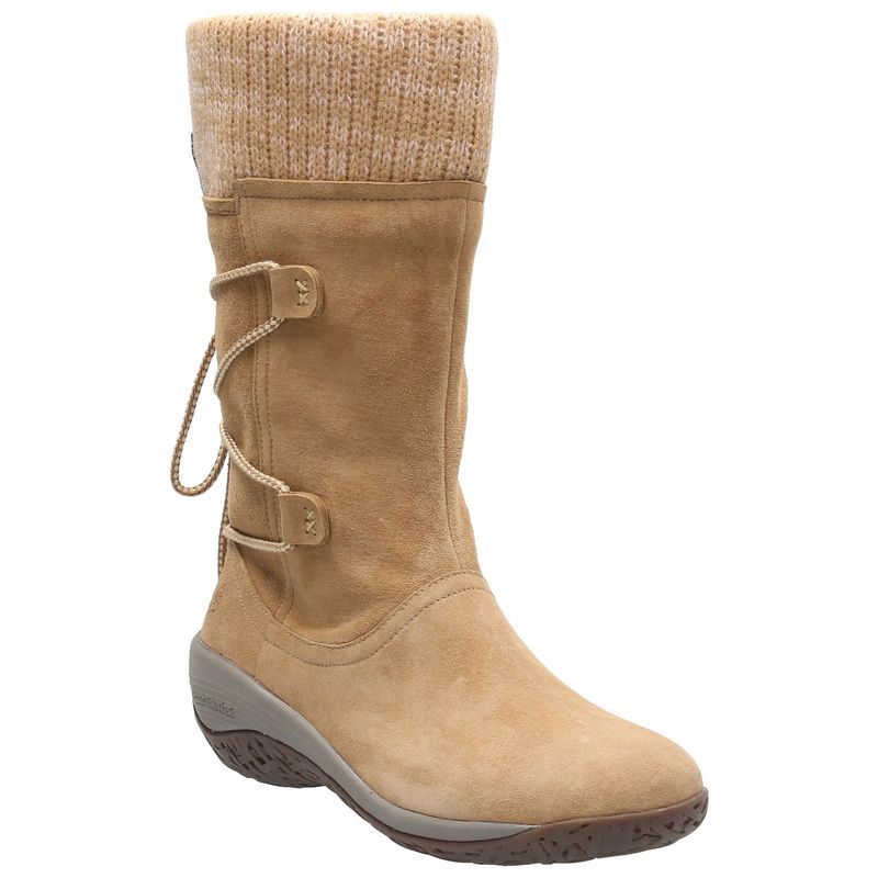 HUSH PUPPIES - Bota Cuero Mujer Nasser Café HUSH PUPPIES