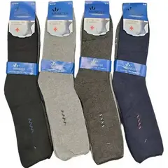 EVERSO - 12 Parescalcetín Hombre Bambú Grueso Diabéticos Sin Costuras