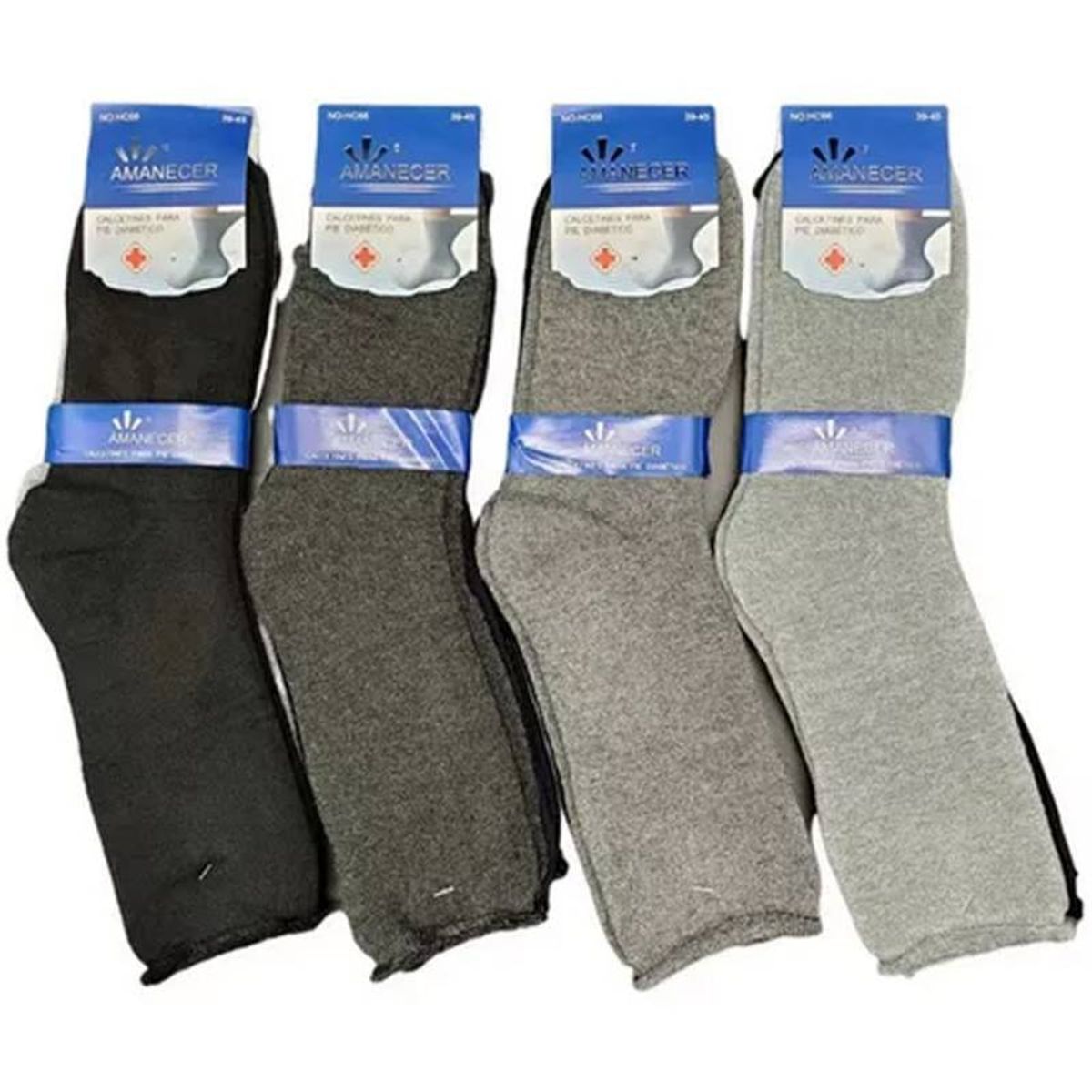 EVERSO - 12 Parescalcetín Hombre Bambú Grueso Diabéticos Sin Costuras
