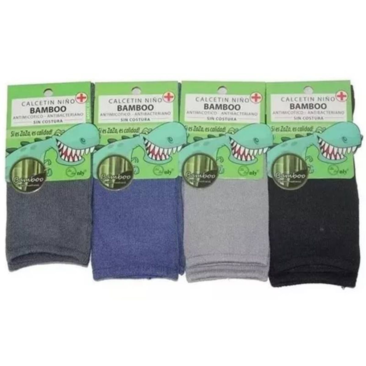 EVERSO - Pack6 Calcetas De Bambu Sin Costura Para Niño