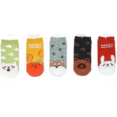 EVERSO - Pack12 Calcetines Tobilleras Algodo Mujer Diseños Divertidos F