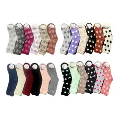 EVERSO - Pack 12 Calcetines Mujer Con Polar Toallas Gruesos Invierno