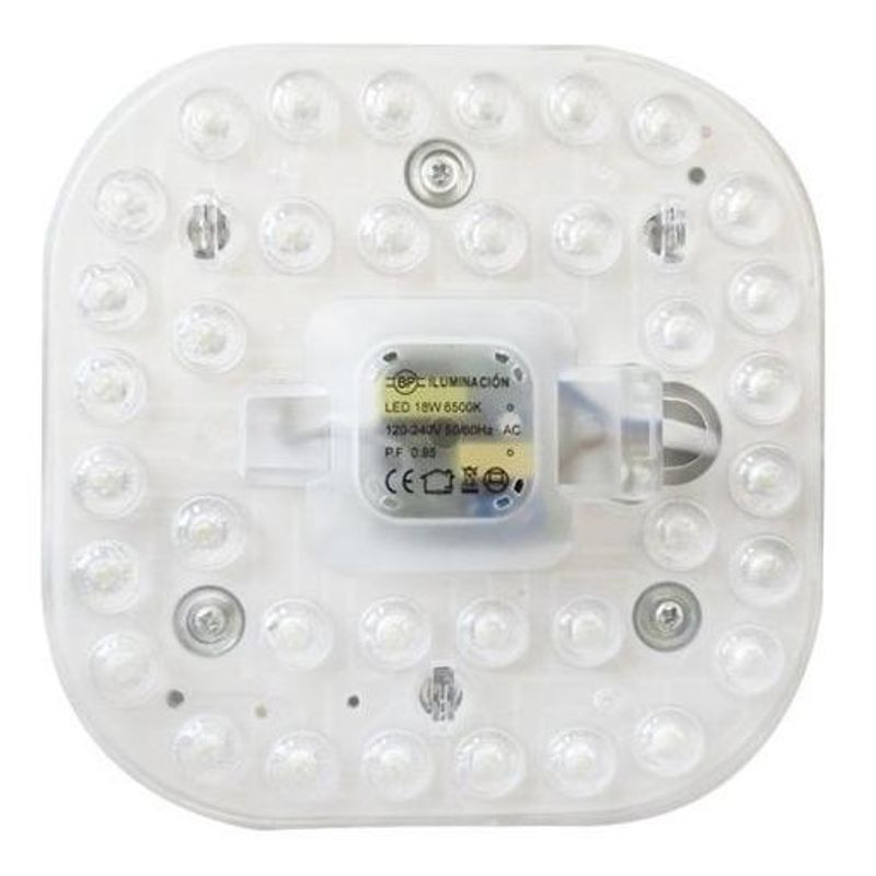 BP - Placa Led Smd 18w Luz Cálida Iman C/driver Hpf - Blanco