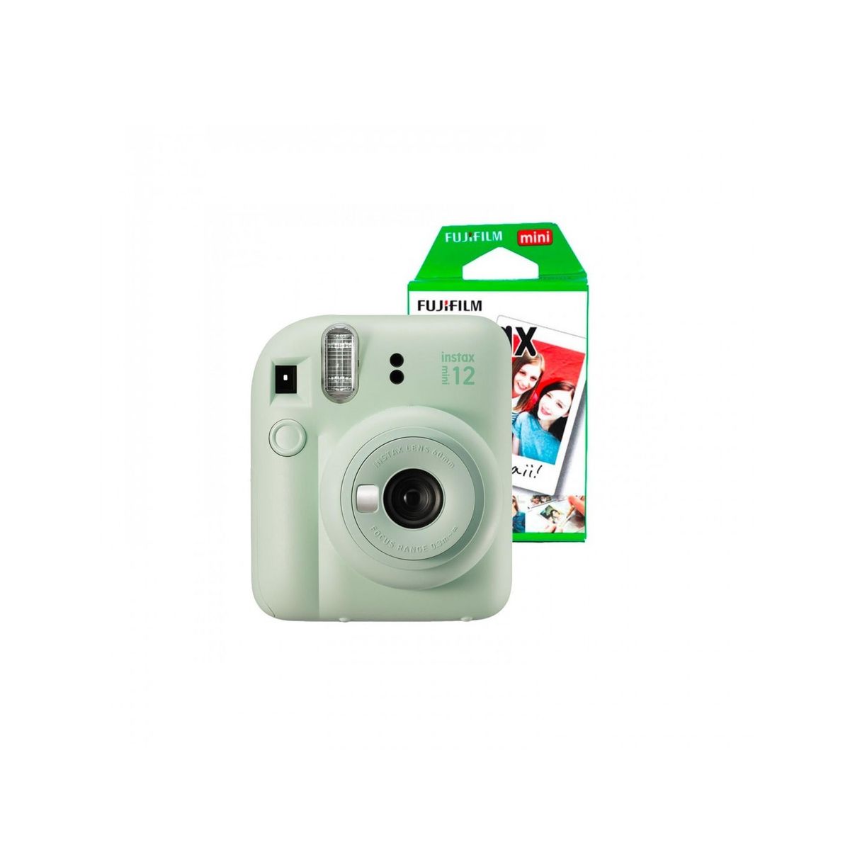 FUJIFILM - Cámara Instax Mini 12 Color Verde + 10 Films