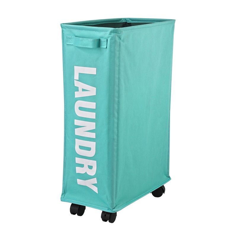 GENERICO - Canasto De Ropa Sucia Con Ruedas Cesto Laundry Lavanderia Celeste…