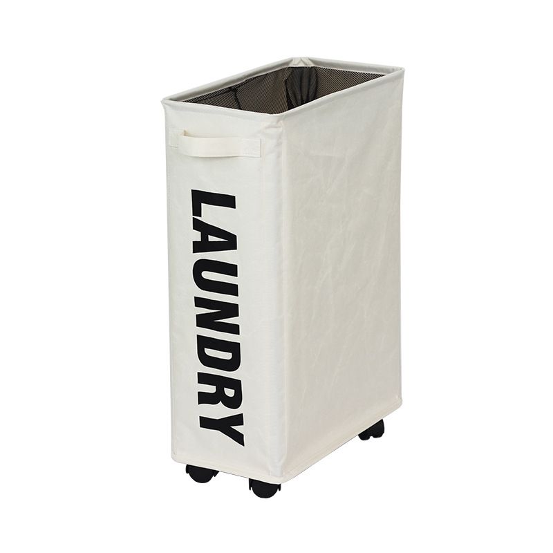 GENERICO - Canasto De Ropa Sucia Con Ruedas Cesto Laundry Lavanderia Blanco…