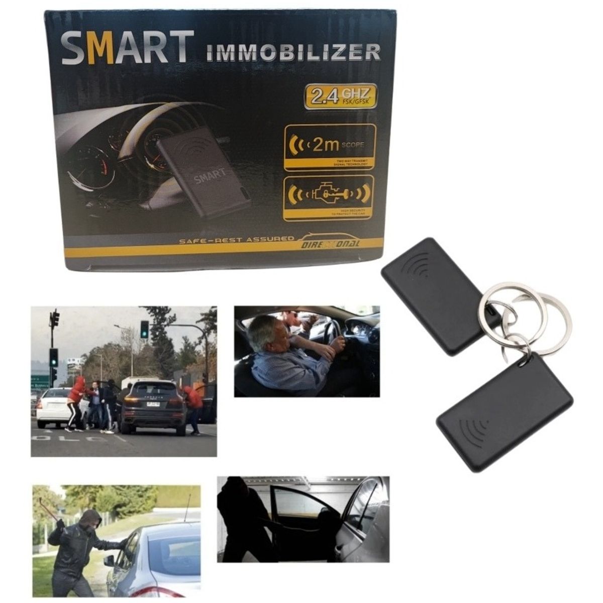 Inmovilizador Antiportonazo Auto Moto Antirrobo, marca GENERICO - Foto 2