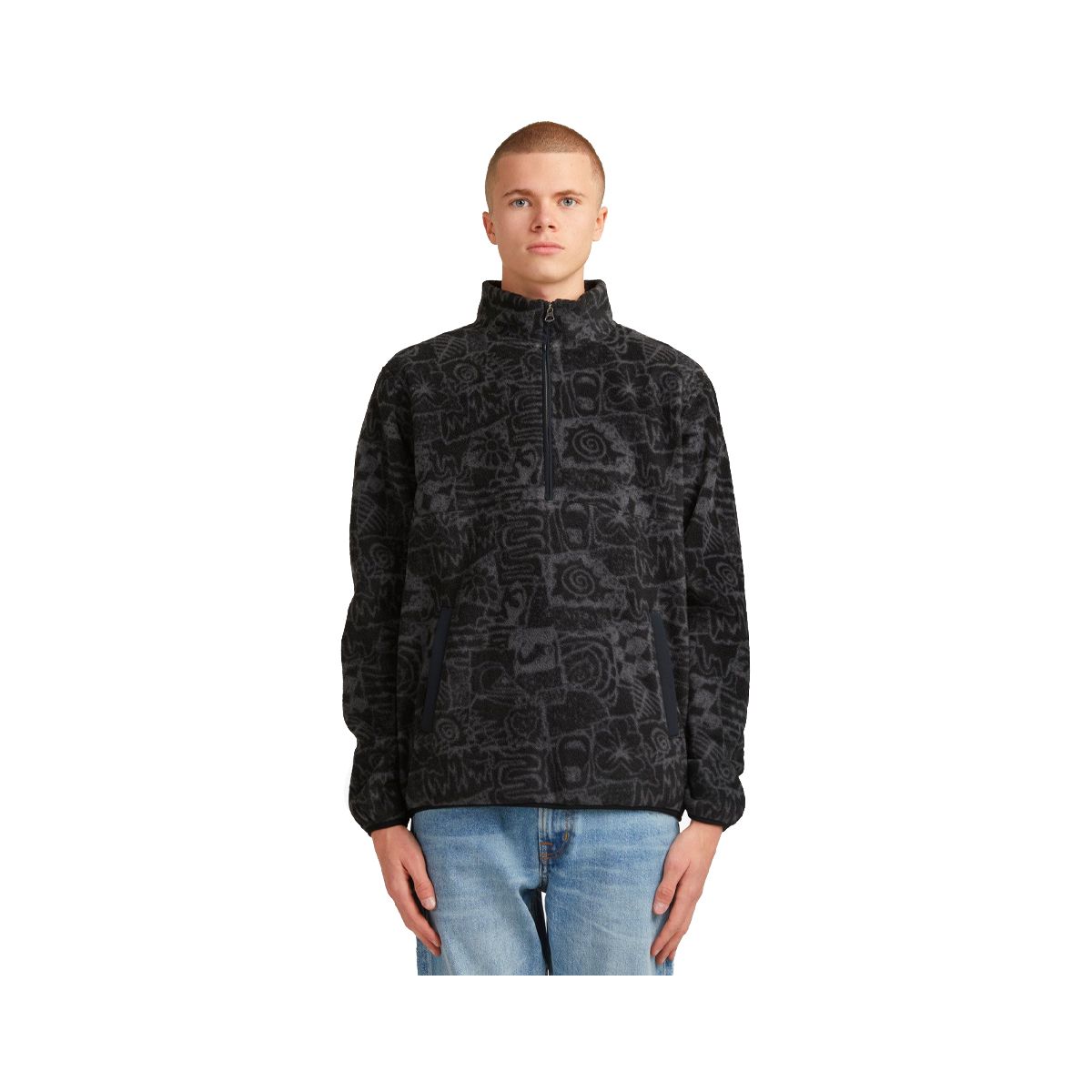 QUIKSILVER - Polerón Hombre  Quiksilver Waves Negro