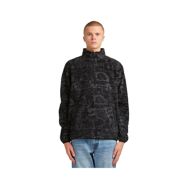 QUIKSILVER - Polerón Quiksilver Waves Hombre Negro