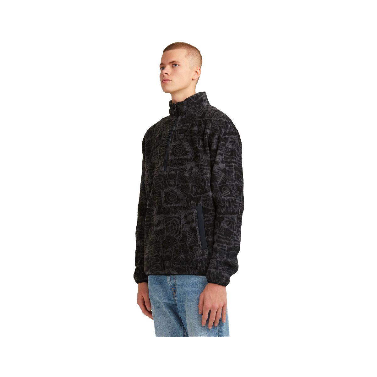 QUIKSILVER - Polerón Hombre  Quiksilver Waves Negro