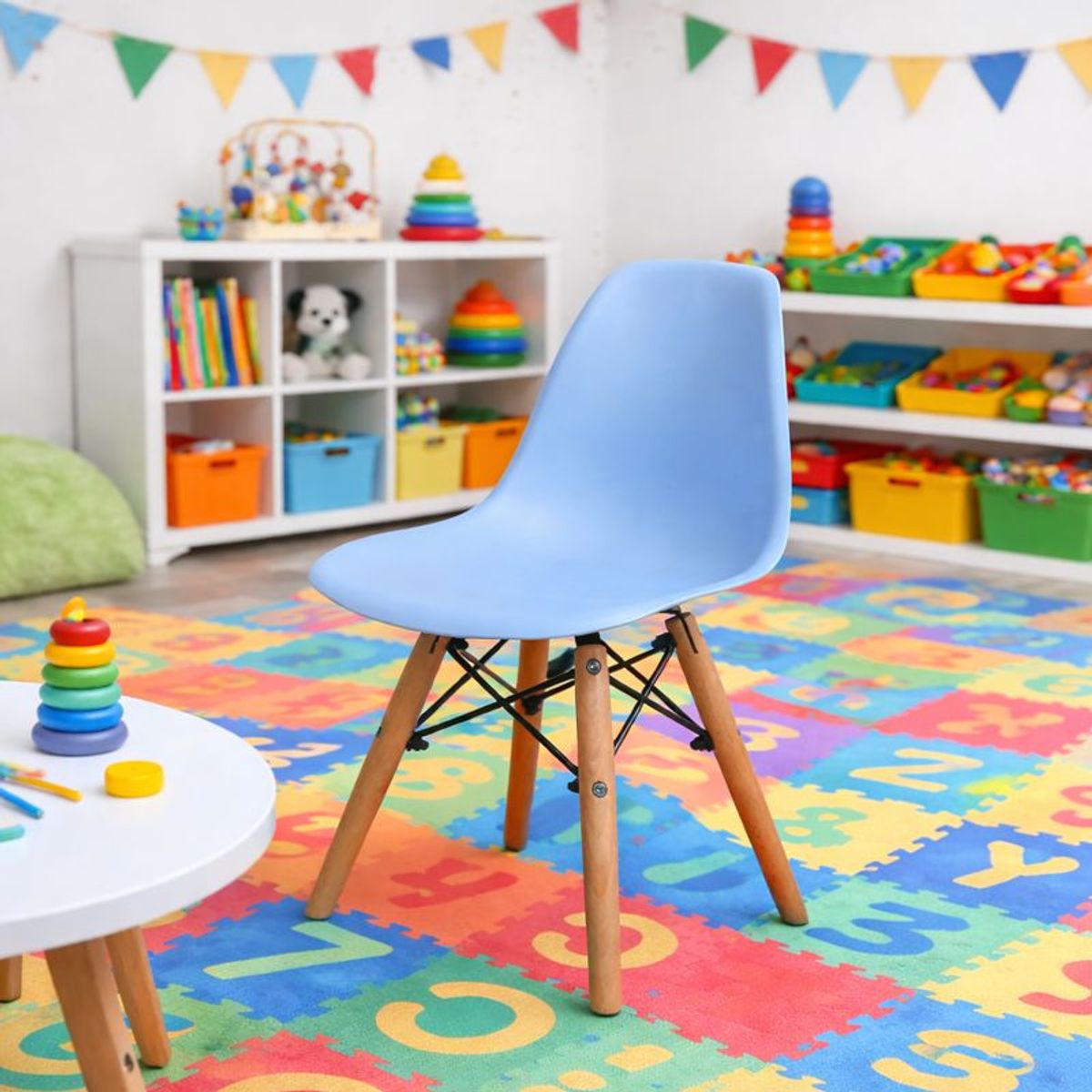 WHITE MARKET - Set De 2 Sillas Eames Kids Celeste