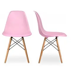 WHITE MARKET - Set De 2 Sillas Eames Kids Rosado