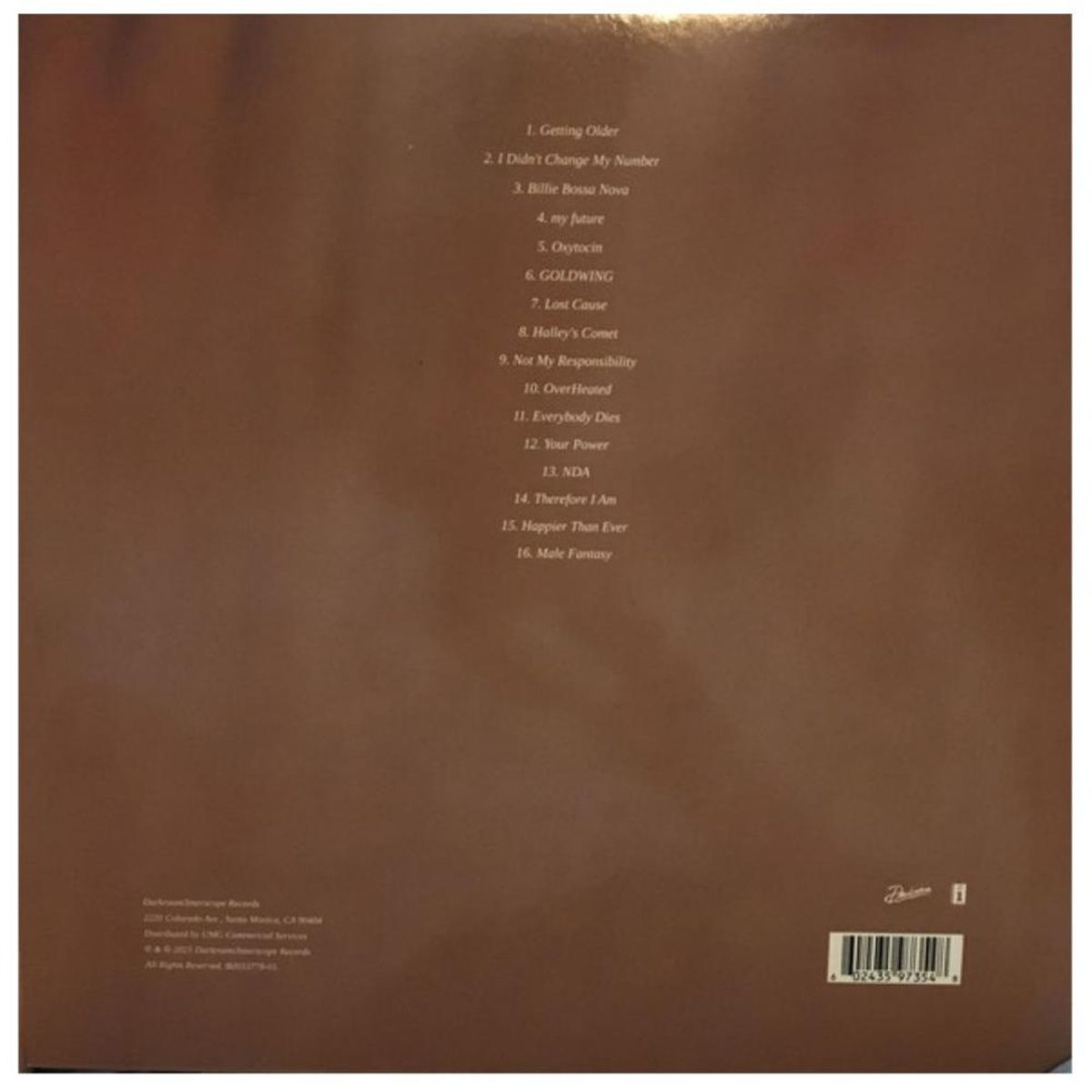 HITWAY MUSIC - BILLIE EILISH - HAPPIER THAN EVER (2LP) - VINILO HITWAY MUSIC