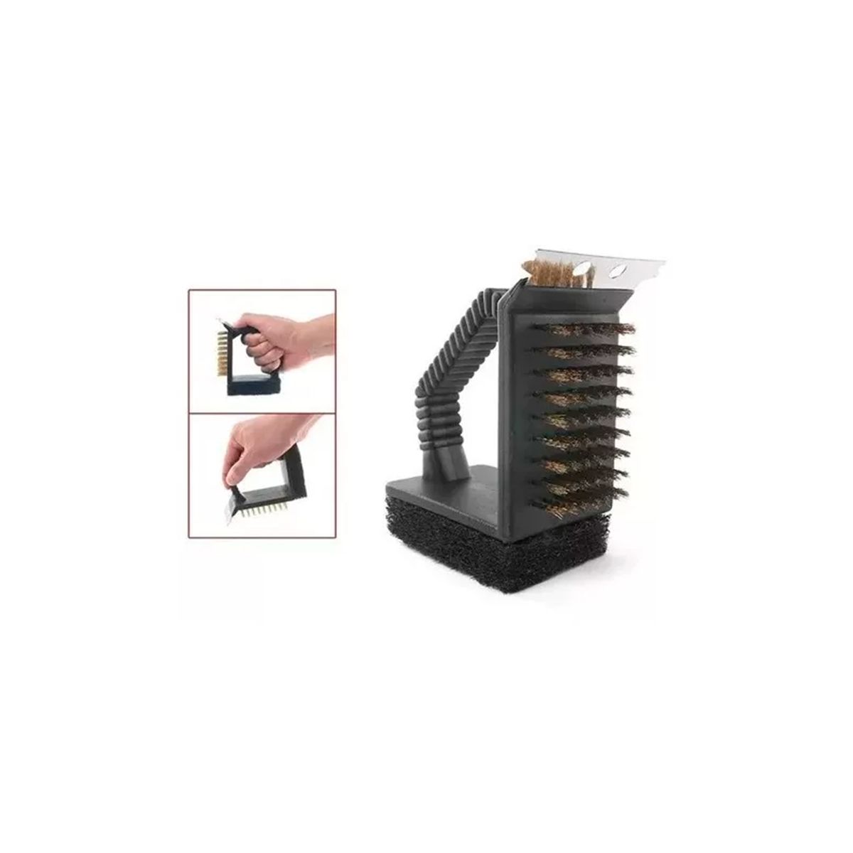 GENERICO - Cepillo Limpia Parrilla 3 Caras