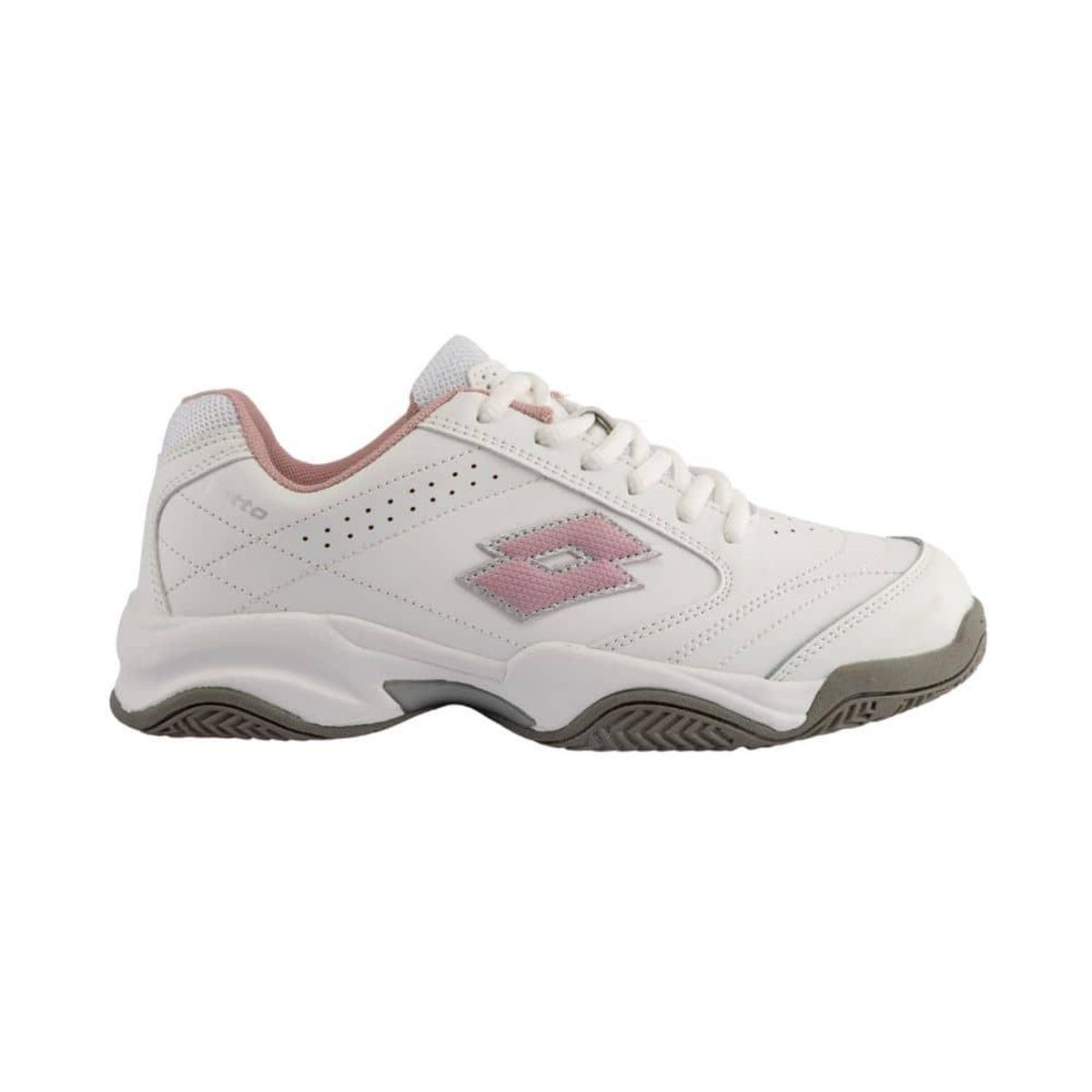 LOTTO - Zapatilla Escolar Juvenil Lotto - Court BTS1 Blanco Rosado LOTTO