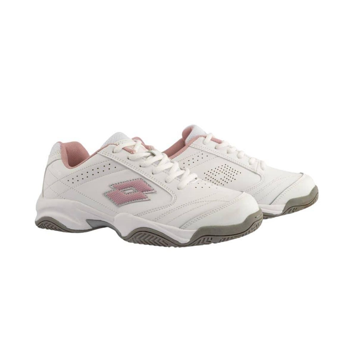 LOTTO - Zapatilla Escolar Juvenil Lotto - Court BTS1 Blanco Rosado LOTTO