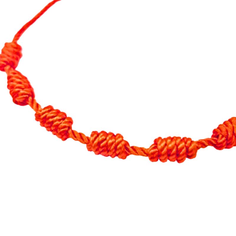 GENERICO - Pulsera Tibetana - Pulsera hilada 7 Nudos.