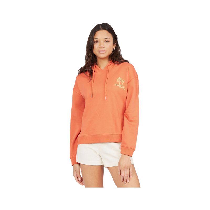 ROXY - Polerón Roxy Quick Dip Mujer Naranjo