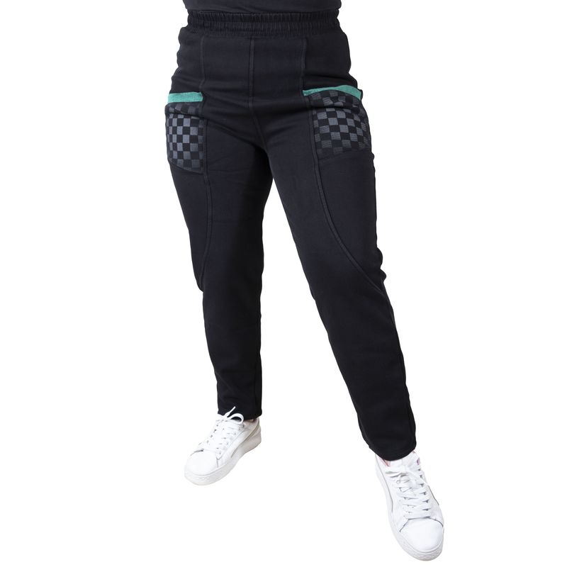 EVERSO - Pack2 Pantalon Calza De Vestir Para Mujer Bolsillos de Cuadros