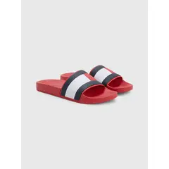 TOMMY HILFIGER - Sandalias Th Flag Logo Rojo