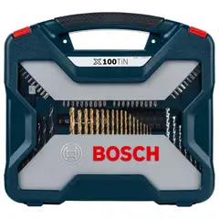 BOSCH - MALETÍN X-LINE 100 UN. PARA TALADRAR Y ATORNILLAR AZUL
