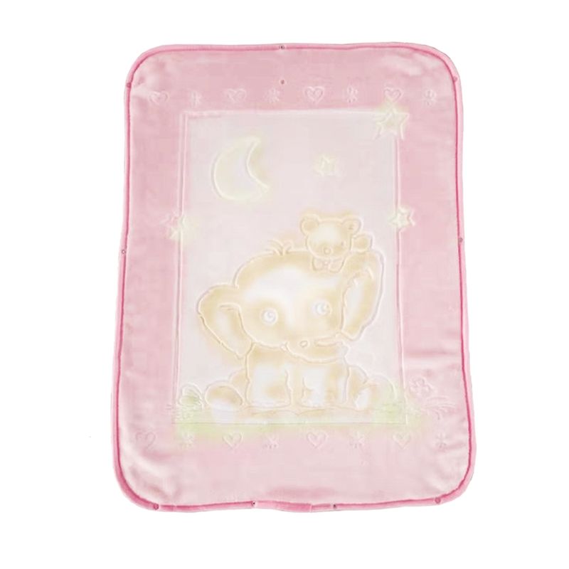 PUMUCKI - Batamanta De Bebé Con Relieve Rosada Pumucki