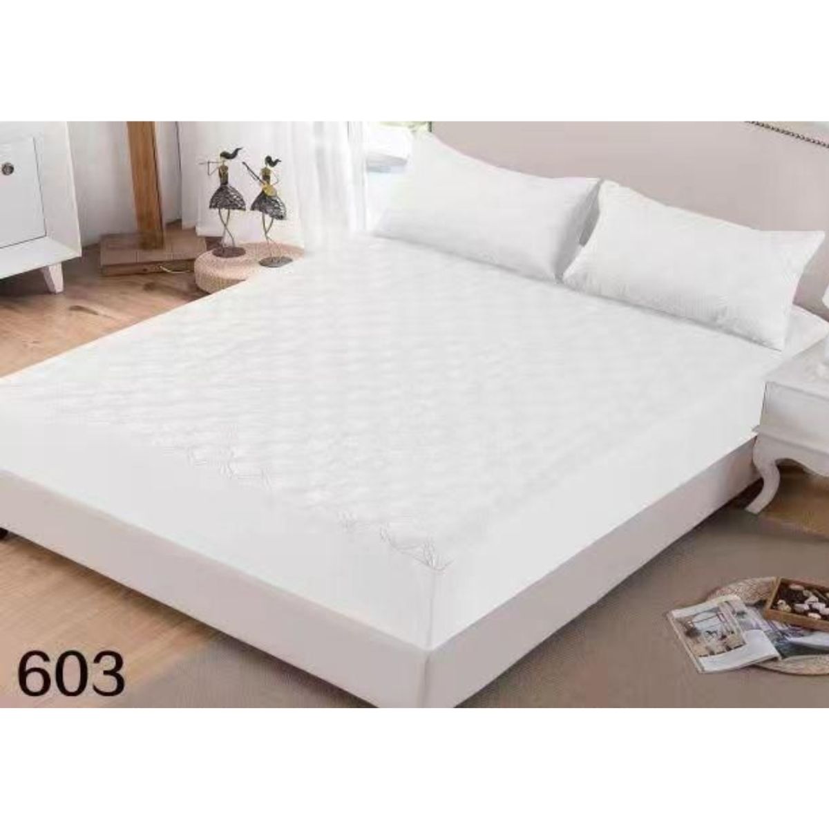 GENERICO - Cubre Colchón Impermeable De 1,5 Plazas Hipoalergénico