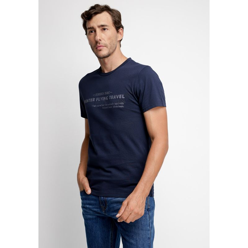 FEROUCH - Polera Wisconsin Azul Ferouch