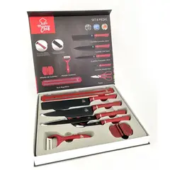 MONNO - Set De Cuchillos Para Cocina Acero Inoxidable Premium