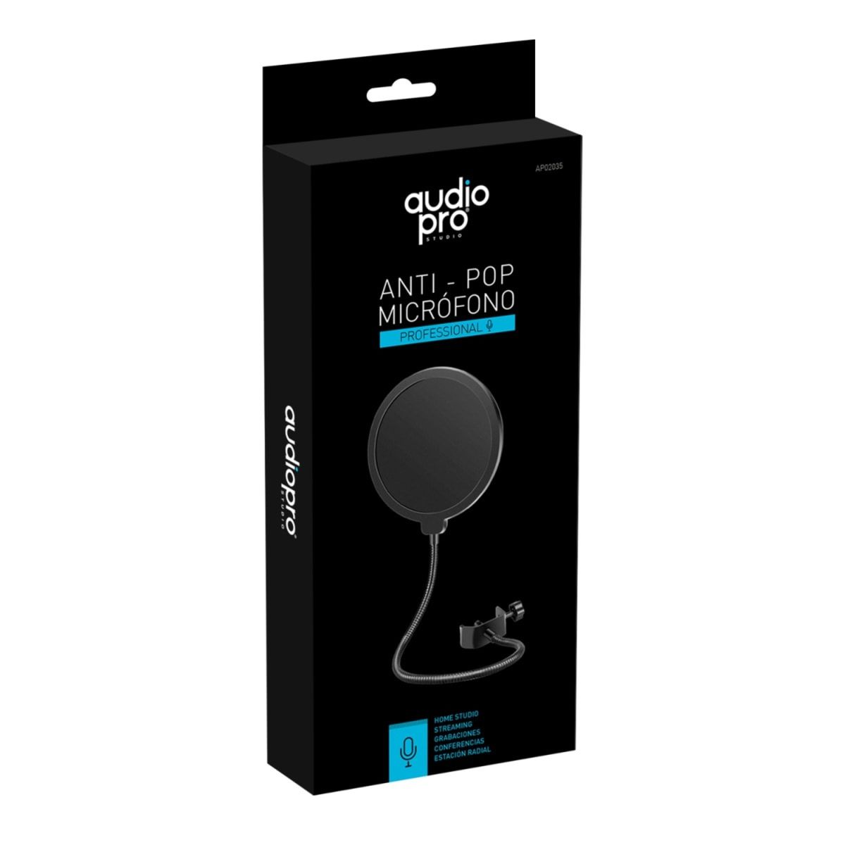 AUDIOPRO - Filtro Antipop para Micrófonos AudioPro AP02035
