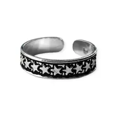 ANDREA COGGIOLA JOYAS - Anillo Midi Estrellas Plata Fina 925